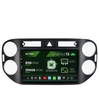 Navigatie Volkswagen Tiguan (2008-2010), Android 13, Z-Octacore   8GB RAM + 256GB ROM, 9 Inch - AD-BGZ9008+AD-BGRKIT035