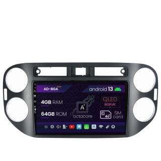 Navigatie Volkswagen Tiguan (2010-2016), Android 13, A-Octacore   4GB RAM + 64GB ROM, 9 Inch - AD-BGA9004+AD-BGRKIT035B
