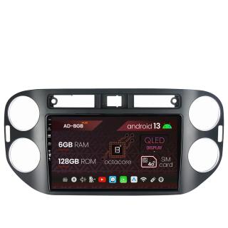 Navigatie Volkswagen Tiguan (2010-2016), Android 13, B-Octacore   6GB RAM + 128GB ROM, 9 Inch - AD-BGB9006+AD-BGRKIT035B