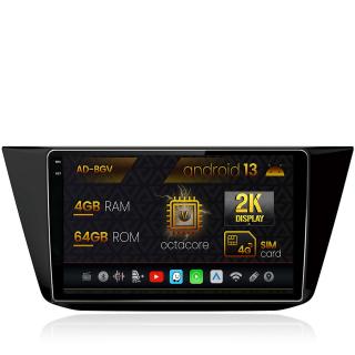 Navigatie Volkswagen Tiguan (2016+), Android 13, V-Octacore   4GB RAM + 64GB ROM, 10.36 Inch - AD-BGV10004+AD-BGRKIT036