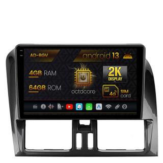 Navigatie Volvo XC60 (2008-2013), Android 13, V-Octacore   4GB RAM + 64GB ROM, 9.5 Inch - AD-BGV9004+AD-BGRKIT400V2