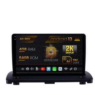 Navigatie Volvo XC90 (2002-2014), Android 13, V-Octacore   4GB RAM + 64GB ROM, 9.5 Inch - AD-BGV9004+AD-BGRKIT402