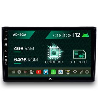 [RESIGILAT] Navigatie Audi A4(B6 B7)   Seat Exeo, Android 13, A-Octacore   4GB RAM + 64GB ROM, 9 Inch - AD-BGA9004+AD-BGRKIT425RES