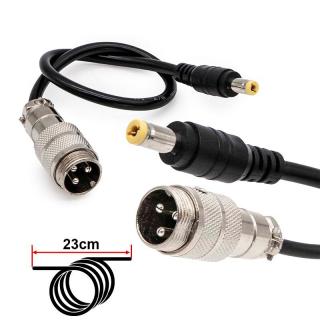 Adaptor GX16 la DC 5.5 A  2.1
