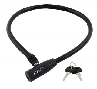 Antifurt bicicleta Force Eco 700 8 mm negru