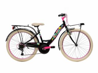 Bicicleta Adriatica CTB 24 inch, Donna 2021 6V neagra