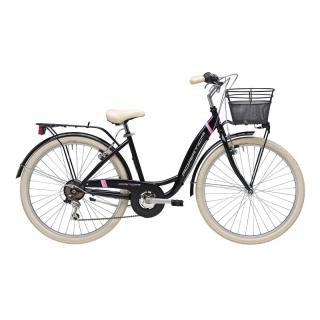 Bicicleta Adriatica Panda 26 Lady 6V neagra matt 42 cm
