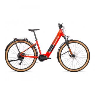 Bicicleta Electrica Rock Machine Storm INT e90-29 Unisex Touring 29 Gloss Metallic Orange Silver 17.0 - (M)