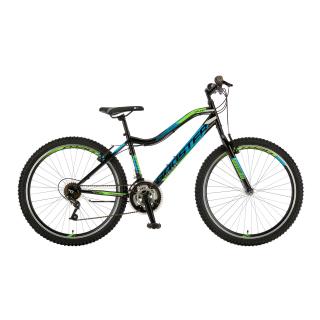 Bicicleta MTB Polar Booster Galaxy - 26 Inch, Negru-Albastru-Verde