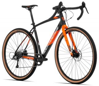 Bicicleta Rock Machine Gravelride 200 28 Gloss Black Silver Orange 54cm