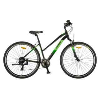 Bicicleta Trekking Polar Forester Comp Lady - 28 inch, L, Negru-Verde