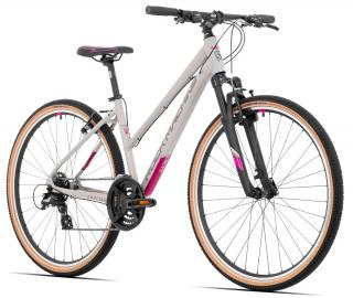 Bicicleta Trekking Rock Machine Crossride 100 Lady 29 Gri Roz L-19