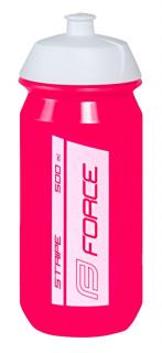 Bidon Force Stripe 0.5l roz alb