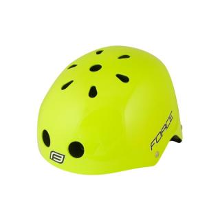 Casca Force BMX fluorescent lucios S-M (54-58 cm)