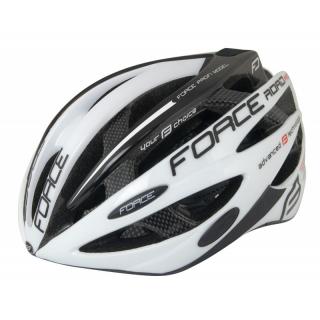 Casca Force Road Pro alb negru S-M (54-58 cm)