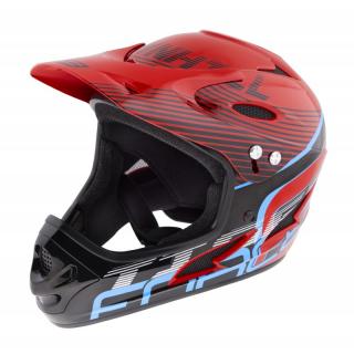 Casca Force Tiger Downhill Rosu negru Bleu L-XL (59-61 cm)