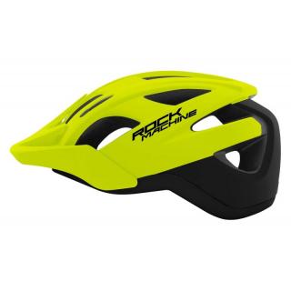 Casca Rock Machine Trail Pro negru verde fluo M-L (58-61 cm)