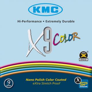 Lant Kmc X9 Color 9V 1 2 X11 128 116 Zale, Rosu Argintiu