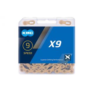 Lant KMC X9 Gold Ti-N 9 Viteze 114 zale