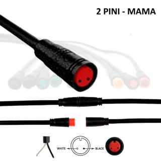 Mufa rezistenta la apa 8 mm 2 pini - F