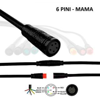 Mufa rezistenta la apa 8 mm 6 pini - F