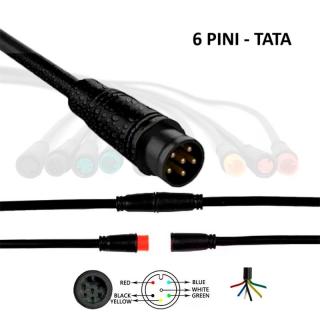 Mufa rezistenta la apa 8 mm 6 pini - M