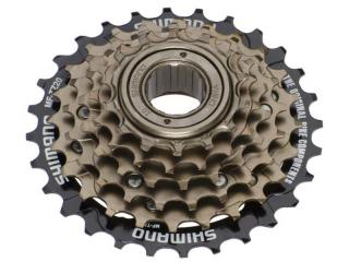 Pinion Filetat Shimano Tourney, MF-TZ500, 6 Viteze, Hg 14-28T, Maro-Negru