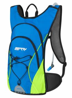 Rucsac Force Berry Ace Plus 12l + Rezervor 2L albastru fluo