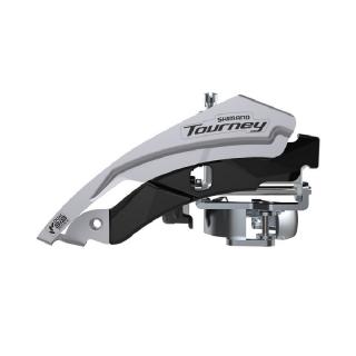 Schimbator fata Shimano Tourney, FD-TY600-L3, pt 3x6 7 8, top-swing, dual-pull, band type (31 34.9mm compatible), CS-ANGLE:63-66, pt. 42T, CL:47.5 50mm
