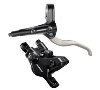 Set frana spate Shimano BL-MT401(R), BR-MT410(R), hidraulica levier argintiu