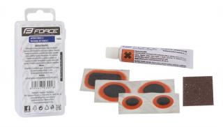 Set reparatie pana Force 5 petece cu lipici