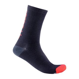 Sosete Castelli Bandito Wool 18 Bleumarin Rosu L XL 40-43