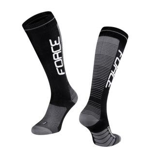 Sosete Force F Compress, negru gri S-M (36-41)