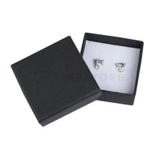 Cutie de hârtie pentru cercei neagră BOX-006-EA