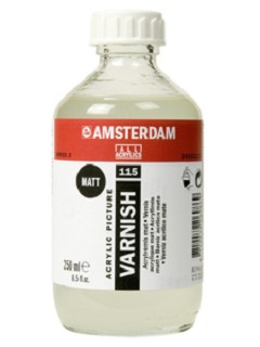 Amsterdam lac acrilic mat pentru acril/ulei 115 - 250 ml