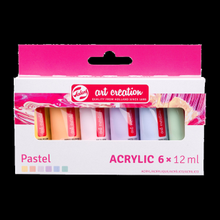 Art Creation Set de culori acrilice 6 x 12 ml - Pastel (Art)