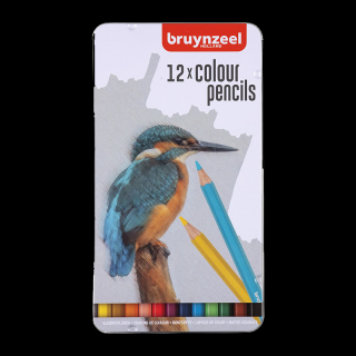 Bruynzeel creioane colorate în staniu Kingfisher - 12 buc