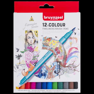 Bruynzeel Fineliners - set de 12 buc (Bruynzeel Fineliners -)