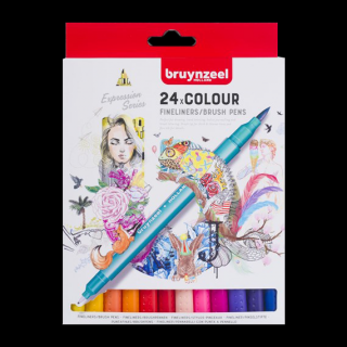 Bruynzeel Fineliners - set de 24 buc (Bruynzeel Fineliners -)