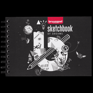 Bruynzeel Sketchbook 19,5 x 14,7 cm, 140g/m2, 80 de hârtii