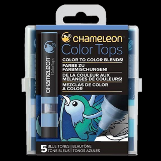 Chameleon Colour Tops set de 5 buc - Blue (Chameleon Colour)