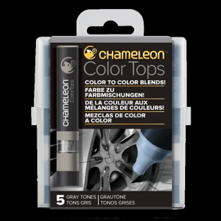 Chameleon Colour Tops set de 5 buc - Gray (Chameleon Colour)