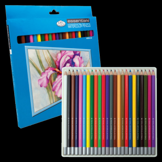 Creioane acuarela Watercolor Royal &amp; Langnickel Pencils - set de 24 bucăți