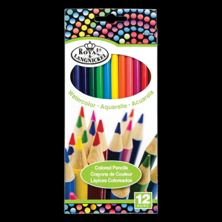 Creioane acuarele color Royal &amp; Langnickel - set de 12 bucăți