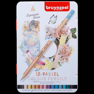 Creioane colorate Bruynzeel Expression - Pastel - set de 12 buc