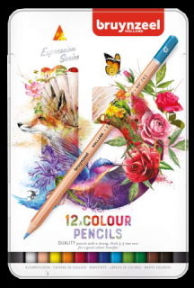 Creioane colorate Bruynzeel Expression - set de 12 buc