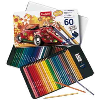 Creioane colorate Bruynzeel Gândac- set de 60 buc