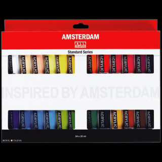 Culori acrilice Amsterdam - set 24 x 20ml