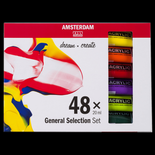 Culori acrilice Amsterdam - set 48 x 20 ml - General selection