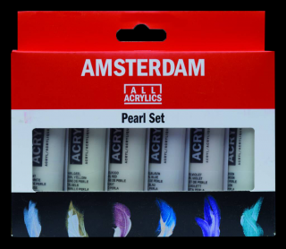 Culori acrilice Perle Amsterdam Standard - set 6 x 20 ml